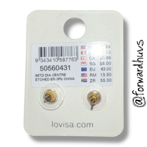 Bundle Sale 3 for $15 | LOVISA Stud Earrings – Black Center Stone - Picture 4 of 8